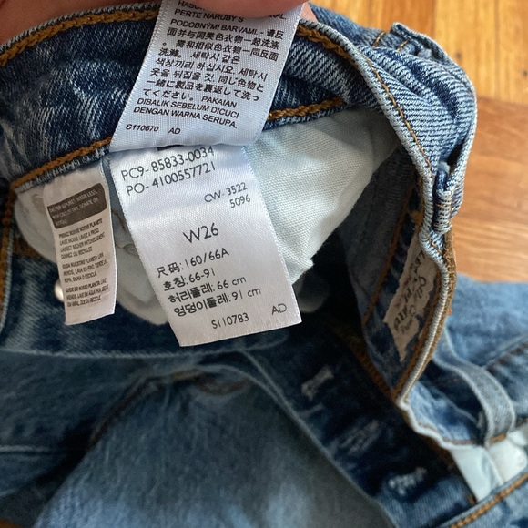 Levi’s 501 jeans short size 26 - Picture 4 of 5